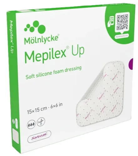 Mepilex Up Silikon-Schaumverband, 15x15cm (5 Stk)