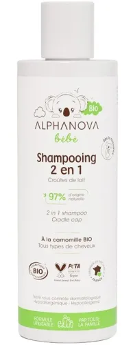 ALPHANOVA bébé Bio-Babyshampoo 2in1 (200ml)