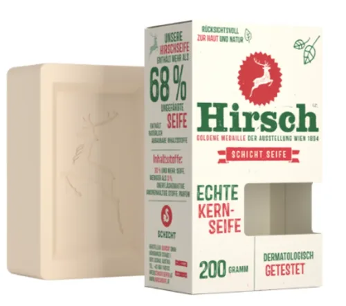 Hirsch Schicht-Kernseife (200g)