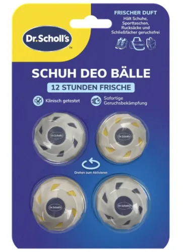 Scholl - OdorX Sneaker Balls, 4 Stück