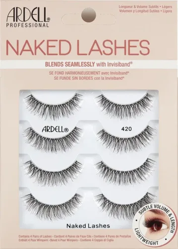 Ardell - Naked Lashes 420 Multipack, Set, Black