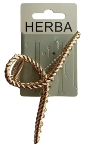 HERBA Klammer Loop, 11cm, Metall gold (1 Stk)