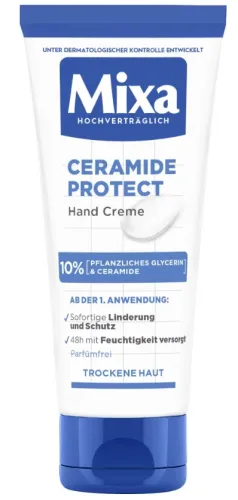 Mixa, Mixa - Hautstärkende Handcreme, Ceramide Deep Moisture, 100  ml