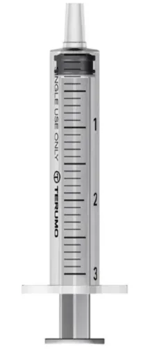 TERUMO Spritze 3-teilig, 3ml, Luer-Ansatz zentrisch (100 Stk)