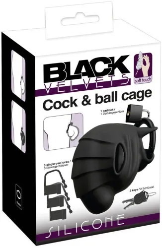Black Velvets Cock & Ball Cage (1 Stk)