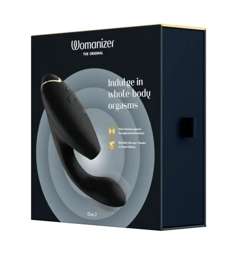 Womanizer, Duo 2 Black, Schwarz - Amorana