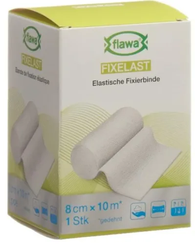 FLAWA Fixelast Fixierbinde, 8cmx10m (1 Stk)