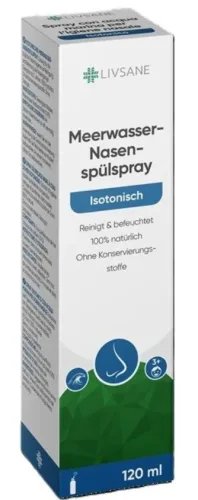 Livsane isotonisches Meerwasser-Nasenspülspray (120ml)