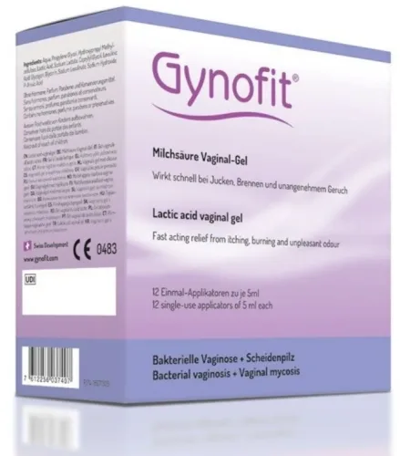 Gynofit, GYNOFIT Milchs&auml;ure-Gel Vaginalgel 12 x 5 ml