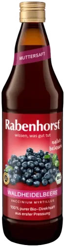 Rabenhorst Waldheidelbeere Muttersaft Bio (750ml)