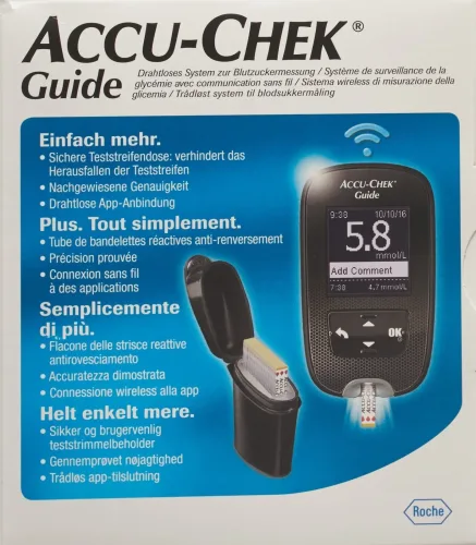 Accu Chek Guide Set mmol/l, inklusive 10 Tests (1 Stk)