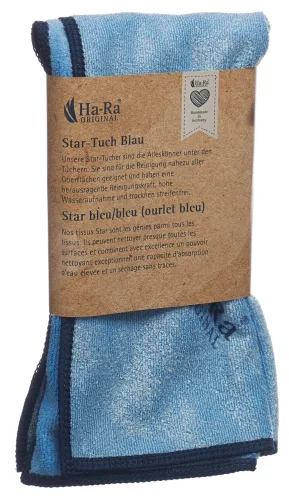 Ha-Ra Star-Tuch blau, 40x40cm (1 Stk)