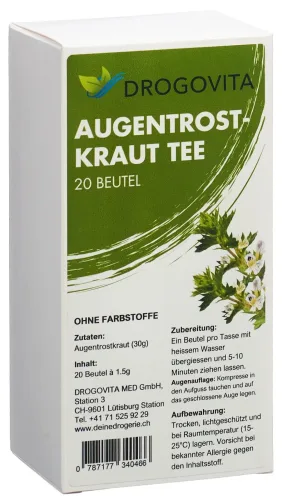DROGOVITA Augentrost-Tee (20 Beutel)