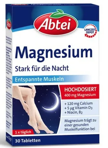 Abtei, Abtei Magnesium Stark für die Nacht 30 Tabletten