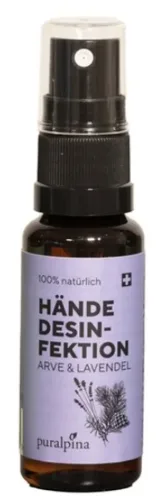 puralpina Hände-Desinfektion Spray, Arve & Lavendel (30ml)
