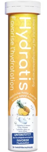 Hydratis Brausetabletten Ananas, Mineralsalze und Elektrolyte (20 Stk)