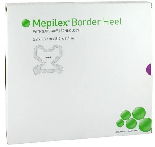 Mepilex Border Heel Schaumverband, 22x23cm (6 Stk)