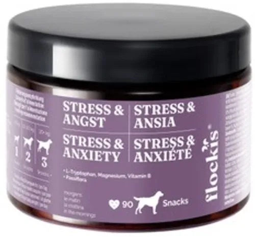 FLOCKIS Hundesnacks Kautabletten Stress & Angst (90 Stk)