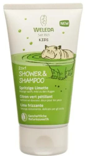 Weleda, WELEDA KIDS 2in1 Shower&Shampoo Sprit Limet 150 ml