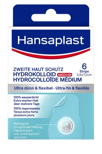 Hansaplast Zweite Haut Schutz Pflaster, Medium (6 Stk)