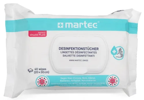 martec, MARTEC Desinfektionst&uuml;cher 33087 Mit Aloe-Vera 40 Stk.