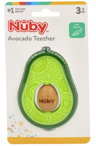 Nuby Beissring Avocado, 17x10cm (1 Stk)