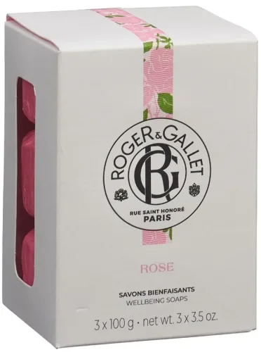 Roger & Gallet, Roger & Gallet - Rose Box mit 3 Wohlfühl-Seifen, Set