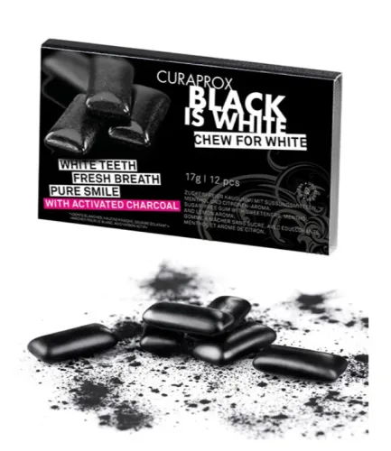 CURAPROX, CURAPROX Black is White Kaugummi Blist 12 Stk