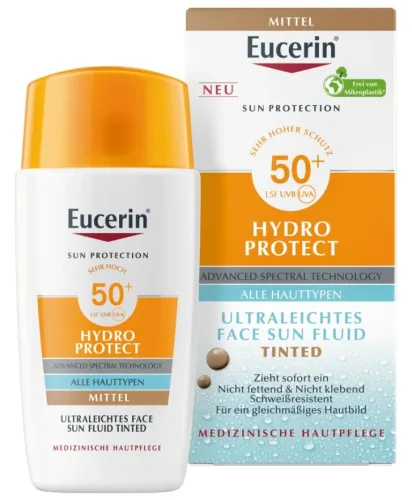 Eucerin - SUN Face Hydro Protect Tinted Medium LSF 50+, 50 ml