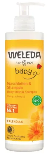 Weleda, Weleda Calendula Waschlotion & Shampoo Babyshampoo 400 ml