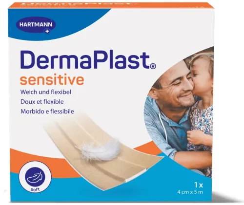 DermaPlast sensitive Schnellverband 4cmx5m (1 Stk)