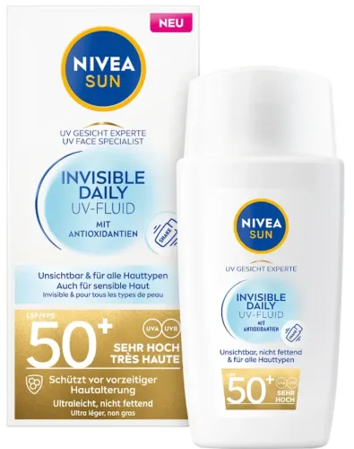 Nivea, Nivea - Derma Skin Clear Daily UV Fluid LSF 50+, 40 ml
