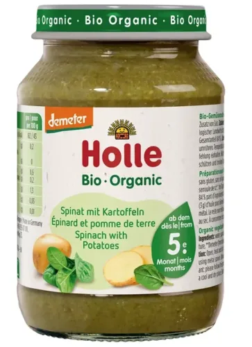 Holle Bio Spinat mit Kartoffeln (190g)