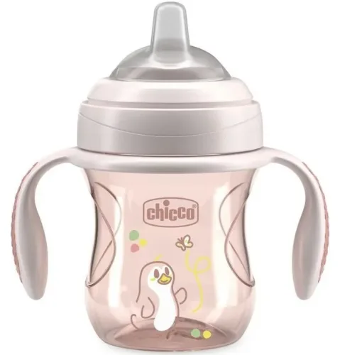 Chicco Transition Cup 200ml, pink, ab 4 Monate (1 Stk)