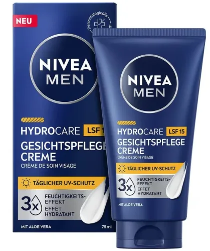Nivea, Nivea - Hydrocare Gesichtspflege Creme LSF15, 75 ml