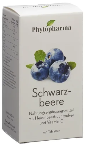 Phytopharma Schwarzbeere-Tabletten (150 Stk)