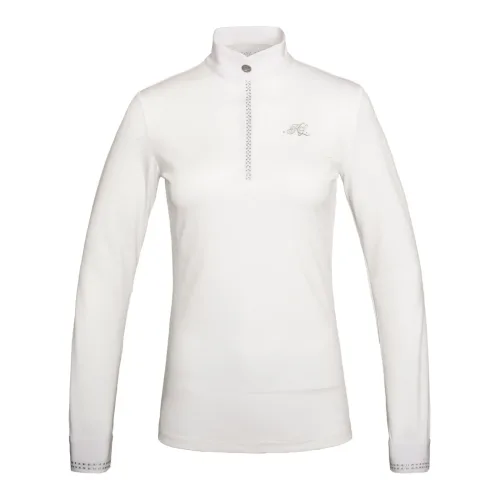 Kingsland, Kingsland Turniershirt Lelora langarm Damen - White -  Grösse Bekleidung Damen: L