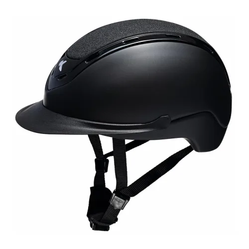 KED, KED Reithelm NOMIC 552 - Black Matt Dark Shine -  Farbe: Black Matt Dark Shine, Grösse Reithelm: M 52-58
