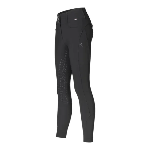 Kingsland, Kingsland Reithose Kira H Shape Vollgrip Damen - Black -  Farbe: Black, Grösse Bekleidung Damen: 34