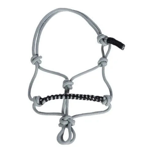 HKM, HKM Knotenhalfter-Hobby Horsing - Grau -  Grösse: 1 Stück, Farbe: Grau