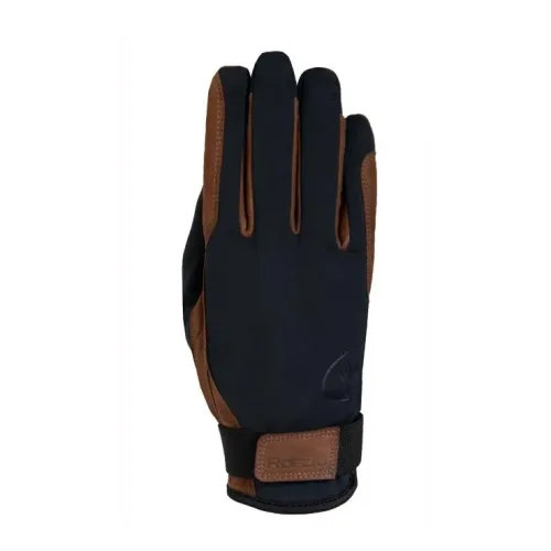 Roeckl, Roeckl Fahrerhandschuh Fergus - schwarz/braun Grösse Handschuhe: 8.5