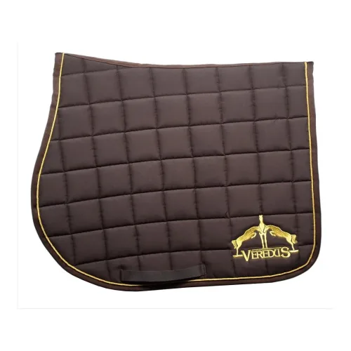 Veredus, Veredus Schabracke Square Quilted Grand Slam Edition - braun/gold Grösse Schabracken: VS, Farbe: Braun/Gold
