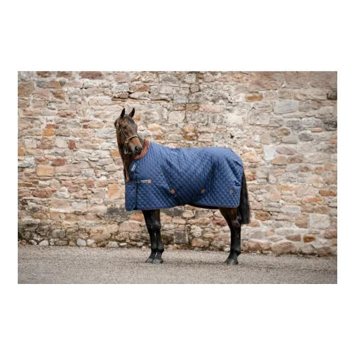 Horseware, Horseware Stalldecke Signature 200g - Navy/Brown/Silver -  Grösse: 130 cm