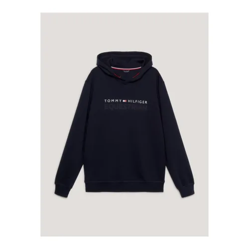 Tommy Hilfiger Equestrian, Tommy Hilfiger Equestrian Hoodie Fleece London Herren - Desert Sky -  Farbe: Desert Sky, Grösse: XXL