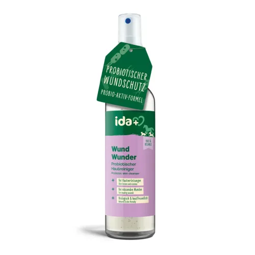 IdaPlus, IdaPlus Wundspray "Wund Wunder" für Hunde, Katzen & Pferde - Schutzschild bei Hautverletzungen - Weiss/Blau -