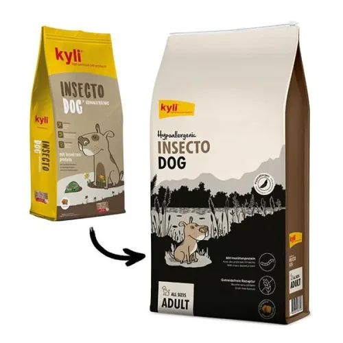 Kyli, Kyli Trockenfutter Insecto Dog hypoallergen