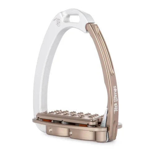 Tech Stirrups, Tech Stirrups Sicherheitssteigbügel Venice Plus Evo - Silber/Braun -  Grösse: One Size, Farbe: Silber/Braun