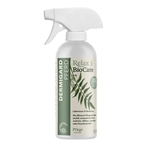 Relax Biocare, Relax Biocare Dermigard für Pferde Lebermoos & Niem - Weiss -  Inhalt: 1 l