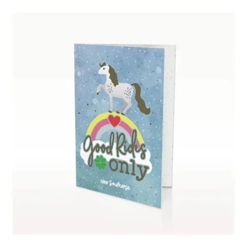 Soulhorse, Soulhorse Grußkarte "Good Rides Only" - Blau -
