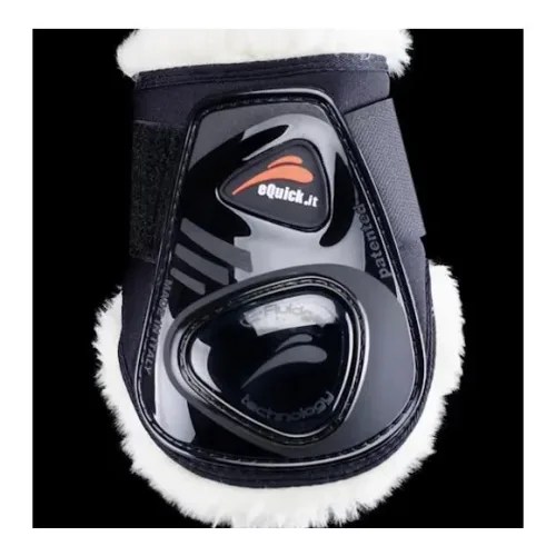 eQuick, eQuick Streichkappen eSHOCK LEGEND VELCRO FLUFFY - Schwarz -  Farbe: Schwarz, Grösse: L